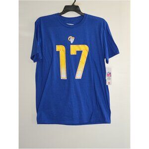 NWT Mens Rams #17 Puka Nacua T-Shirt – Size Large – NFL Cotton Tee – LA Football